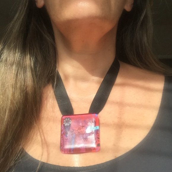 Glass Art Neckless - Picture 2 of 6